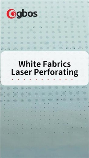 Are Your Fabrics Ready for Laser perforating?#gbos #lasercutting #laserperforating #whitefabrics