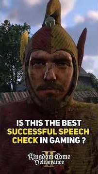 The Best Successful Speech Check in Gaming #kcd2 #kingdomcomedeliverance2 #shorts