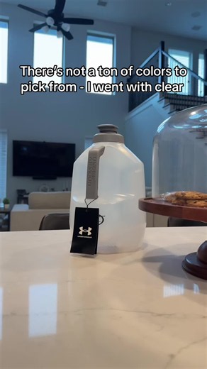 There’s not a ton of colors to pick from - I went with clear #underarmour #jug