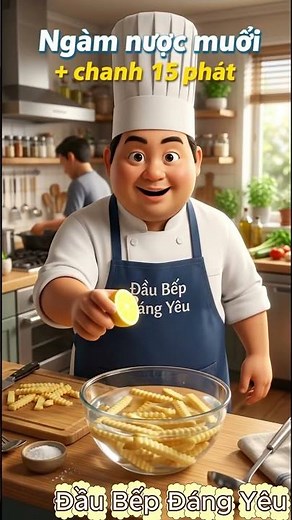 Hé lộ công thức: Cách chiên khoai tây "mềm trong, giòn ngoài" ăn là ghiền #khoaitaychien #food