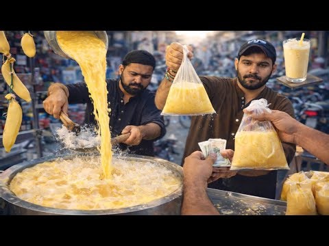 Banana🍌Milkshake with Crushed Ice | Fresh Juice Making | Karachi Street Food