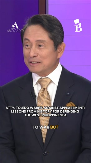 “HISTORY HAS TAUGHT US: NO TO APPEASEMENT!” On #ABOGADO, Atty. Mike Toledo reminds us that the lessons of history still matter today. Drawing from World War II, he recalls how Britain’s initial policy of appeasement toward aggressive powers failed, while Winston Churchill used words to mobilize the nation and defend its sovereignty. Toledo warns that the same principle applies to the West Philippine Sea: trying to give in or “stay quiet for peace” only emboldens those who aim to take what belong
