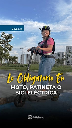 ¡Ojo a este dato si tienes vehículo eléctrico! ⚡🛴 No importa si es moto, bici o patineta; conocer las normas es el primer paso para una mejor movilidad en nuestra ciudad. ¡Dale play y conoce qué necesitas para rodar tranquilo por Cali! #AsíRecuperamosCali | Alcaldía de Cali