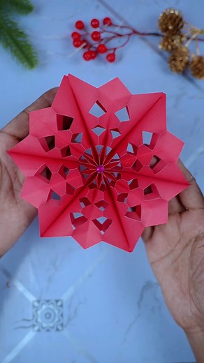 Creative 3D Paper Snowflake | DIY Home Decoration for Christmas | Creative Art & Craft Ideas