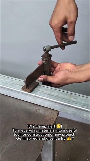DIY Clamp from Scratch Useful for Any Projec #DIYclamp #ConstructionHacks #WorkshopSolutions #Garage
