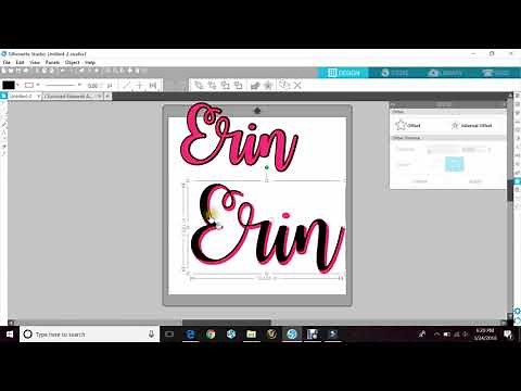 Using the Offset function with Silhouette Cameo