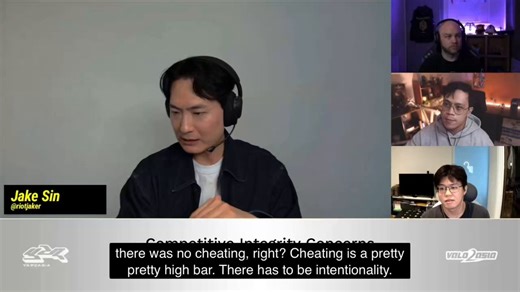 Riot reviewed full matches and voice comms NO EVIDENCE OF CHEATING*wearing the headset that way was NOT acceptable but they miss the mark tootheir referees got retraining and both players got a warning‘innocent until proven guilty’ is their policy