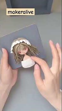 Doll clay craft | clay sculpture |how to make doll by clay |clay craft