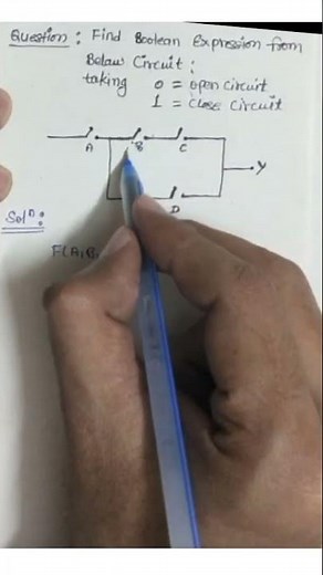 Find Boolean Expression From Switch Circuit