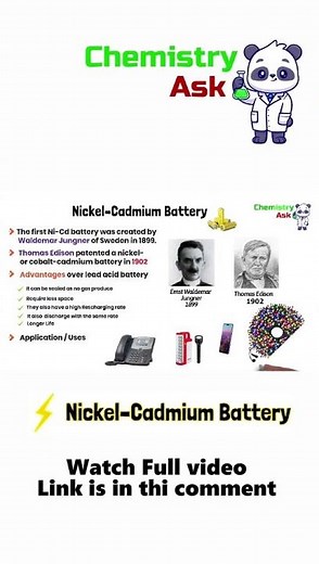 NICAD Battery | Nickel Cadmium | Anode(Cd) Cathode NiO2 | Electrochemistry