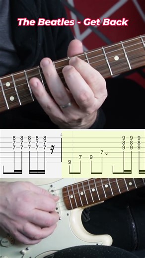 #tutorial The Beatles - Get Back #guitar #guitarlesson #guitartutorial #thebeatles #guitarcover