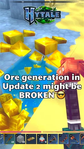 Ore generation in Update 2 may be broken (no complaints, love the game) #hytale