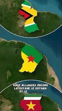 French Guiana, Guyana, and Suriname: What are the differences? #world #shorts #story