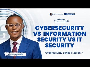 LESSON 7 | Cybersecurity vs Information Security vs IT Security Explained Clearly