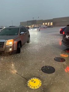 LOOK AT THIS! Tons of hail falls near DFW this morning as severe storms plow through the area! 😳 📷 - Jason Martin | North Texas Weather Center