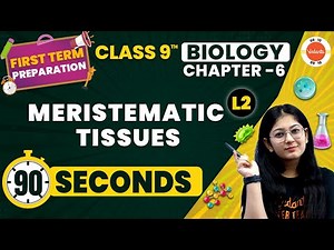 Meristematic Tissues One Shot in 90 Seconds | Tissues | NCERT Class 9 Biology Chapter-6 #CBSE2024