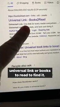 Set up a Universal Book Link (ONE, free, easy to remember link to your book on ALL vendors)