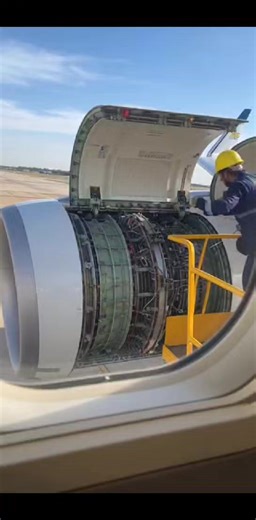 Airbus A350 Engine Inspection | Real-Time Maintenance from Cabin View” | Live Airlince