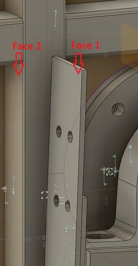 How to create a parallel joint between two faces in Fusion 360?