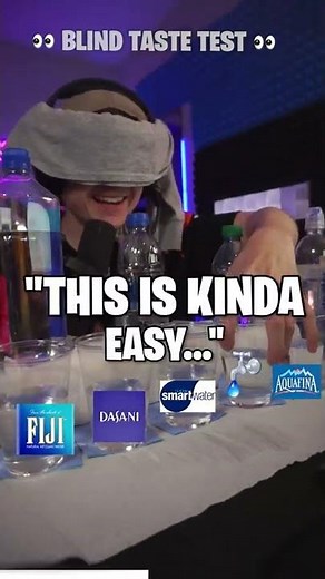 Can you taste a difference between bottled water vs tap? Or is it impossible? #shorts