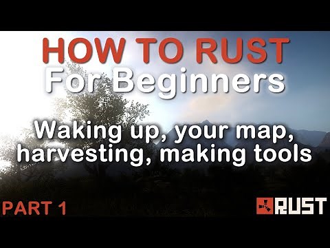 Rust for Beginners: Waking up, your map, harvesting, making tools