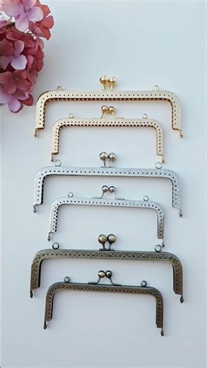 Metal Rectangular Clutch Frames | 15 & 20 cm | Gold, Silver & Antique | For Crochet & Bead Bags