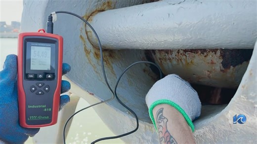 Innovative rust removal for Navy ships at Norfolk Naval Station