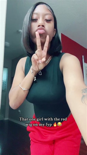 Dancing Girl with Red Wig on TikTok | Comedy Performance