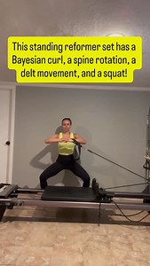 Theresa Ruggles | Pilates and E-RYT 500 Yoga Instructor | This is the standing sequence I’m using for the first half of this week’s reformer classes: 1- Bayesian curl (make sure upper arm is on a... | Instagram