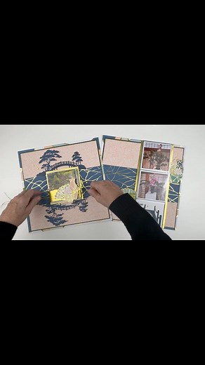 6.8K views · 154 reactions | Too many beautiful photos? Add a beautiful, easy, flip-flap mini album! Scrapbook Layout Idea: Add a Mini Album for Extra Photos https://youtu.be/q2BcBwmF8iE #japanesegarden #Kintsugi #stampinupdemonstrator | Kelly Baxter-Fitzgerald Snips by Kelly | Facebook