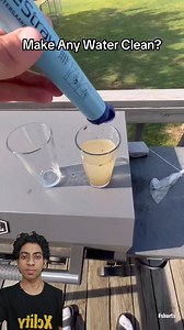 Water Filtering Straw😱 #fyp #diy #lifehacks #experiment | Xclity