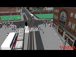 Proposed Cork Light Rail in VISSIM - St. Patrick's Street