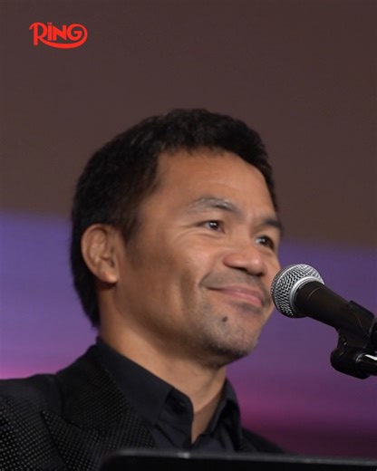 A snippet of Manny Pacquiao's Hall of Fame induction speech 🗣️ | Ring Magazine