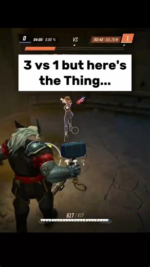 Thor 3 vs 1 but here's the Thing... Marvel Rivals