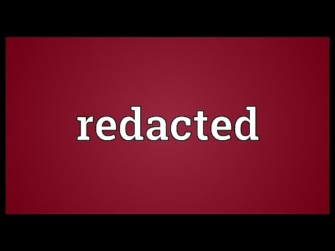 Redacted Meaning