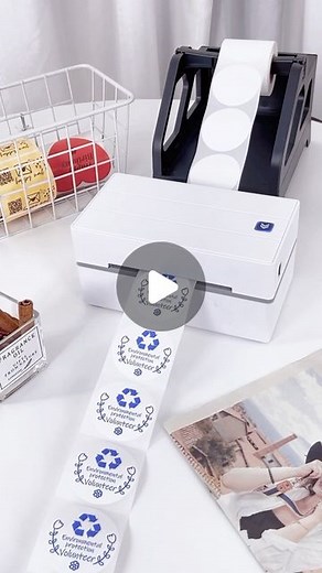 MUNBYN Thermal Label Printer on Instagram: "Thermal printers can only print black, but use the color printing sticker, it can print in color. Model: P130 DM us for a chance to test the printer for free, US only. #happymail#packaging#packingidea#custompackaging#craft#craftroom#shippinglabelprinter #thermalprinter #labelprinter#smallbiz #smallbusiness #shopsmall #labels #reseller#resellerlife#officesupplies #personalbranding #stickers#diysticker"