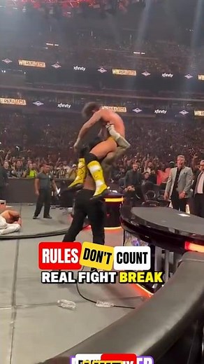 When a Real Fight Broke Out On Live TV! #wwe #shorts #viralshorts