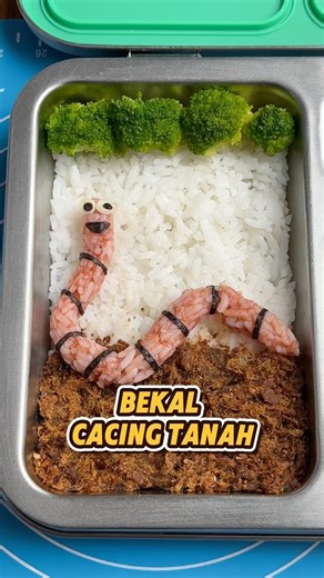 Prank Rayan bekal cacing tanah #idebekal #bekalanak #lunchbox #bukapuasaramadhan #puasa #cacing