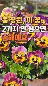 봄 정원, 이 꽃 2가지 안 심으면 손해예요