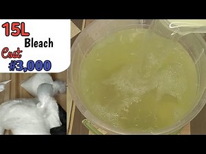 How To Make 15 Liters of High Quality Bleach | Step-by-Step Bleach Production for Beginners