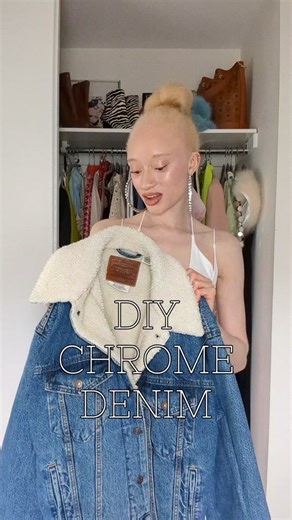 Customizing a Levi's Denim Jacket with Chrome Foil: DIY Fashion Project