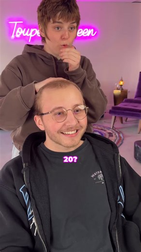 Emily Alexis Ann Cheney on Instagram: "Hair loss can really get you early 🥺 . . . . . #toupee #hair #bald #hairsystem #sandiego hairreplacement hairstylist hairtransformation hairtutorial hairlosssolutions hairlosshelp baldhead hairstylist hairtransplant"