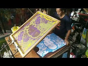 Sablon Kaos Manual full print CMYK Part I ( how all over print shirt process )