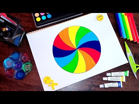 How to Draw an Impossible Endless Vortex with Painting || Sacred Vortex Geometry Art || Learn & Art