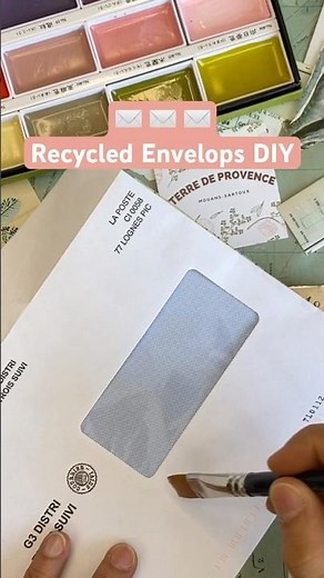 DIY Envelop Turn Trash into Treasure ✉️ #EnvelopeHack
