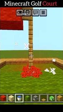 Minecraft Golf Court.🏌🏻‍♀️⛳ Mini Game part1. #minecraft #shorts