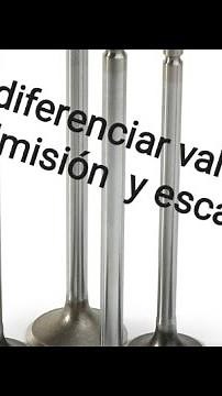 Como diferenciar valvulas de admisión y escape