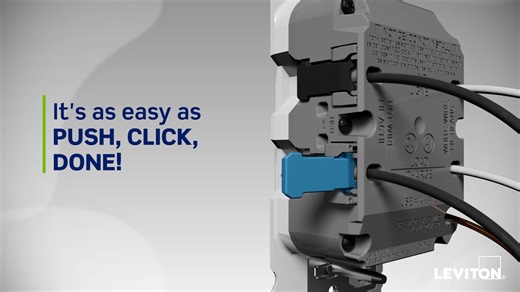 1.2K views · 18 reactions | Lever Edge GFCIs have a unique blue lever that simplifies installation and reduces the risk of miswiring - just push, click, and you're done! | Leviton | Facebook