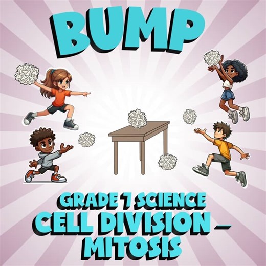 Cell Division – Mitosis BUMP Science Game - No Prep Grade 7 Review