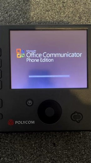 Polycom CX700 IP Phone Boot Up (Microsoft Office Communicator)